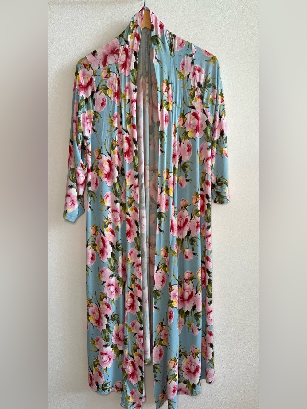Posh Peanut Floral Bamboo Viscose Luxe Robe (Size XXXL)